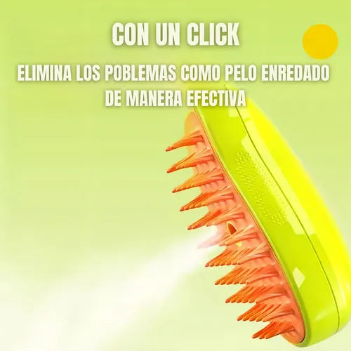 Cepillo a Vapor 3 en 1 para Mascotas