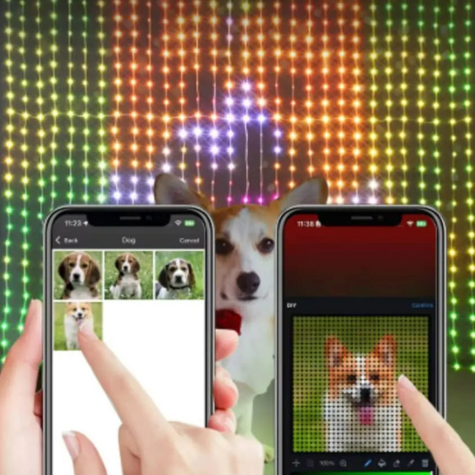 CORTINA INTELIGENTE 3D LED