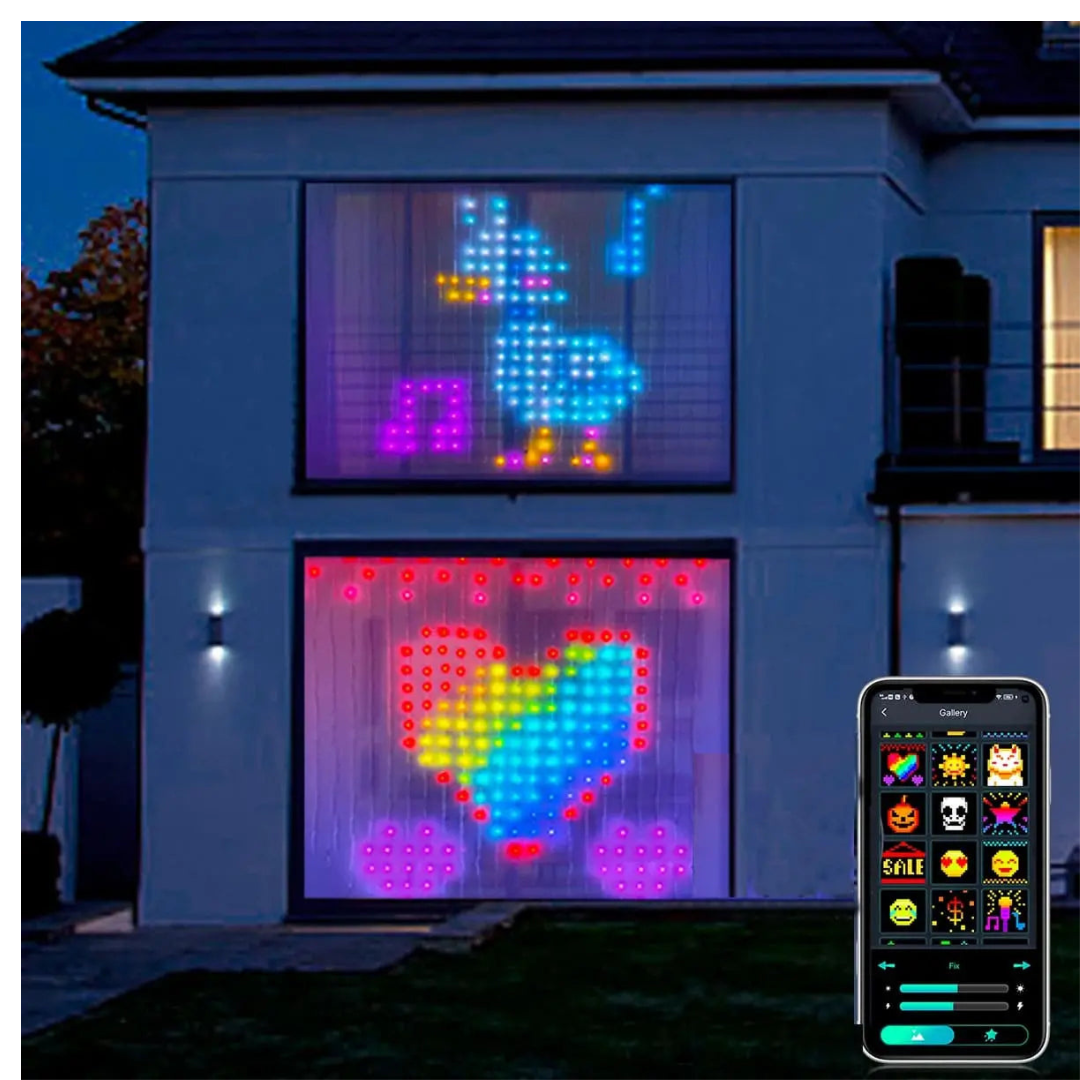 CORTINA INTELIGENTE 3D LED