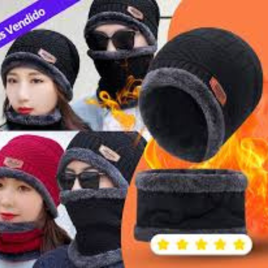 Dos en uno cuellera y gorro